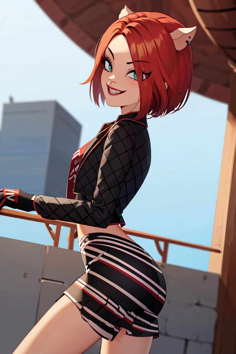 ((masterpiece,best quality)), absurdres, <lora:Toralei_Stripe_MH:0.7>, Toralei_Stripe_MH, solo, smiling, smug, looking at viewer, cowboy shot, cinematic composition, dynamic pose