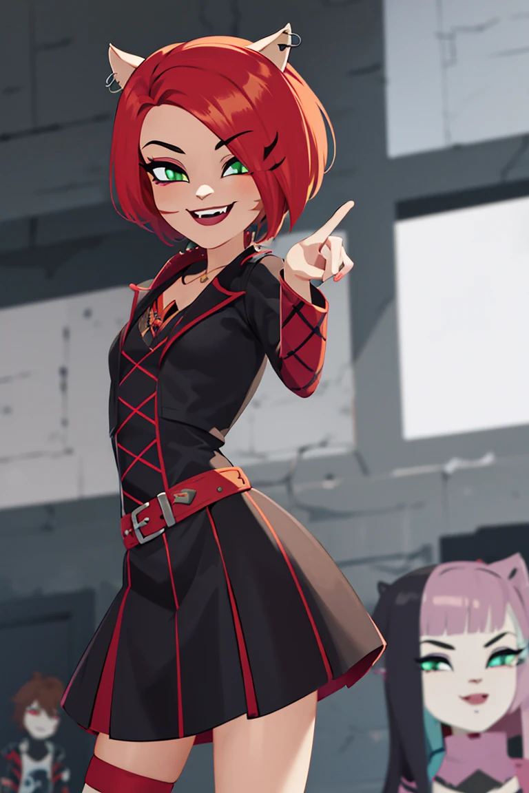 ((masterpiece,best quality)), absurdres, <lora:Toralei_Stripe_MH:0.7>, Toralei_Stripe_MH, solo, smiling, smug, looking at viewer, cowboy shot, cinematic composition, dynamic pose