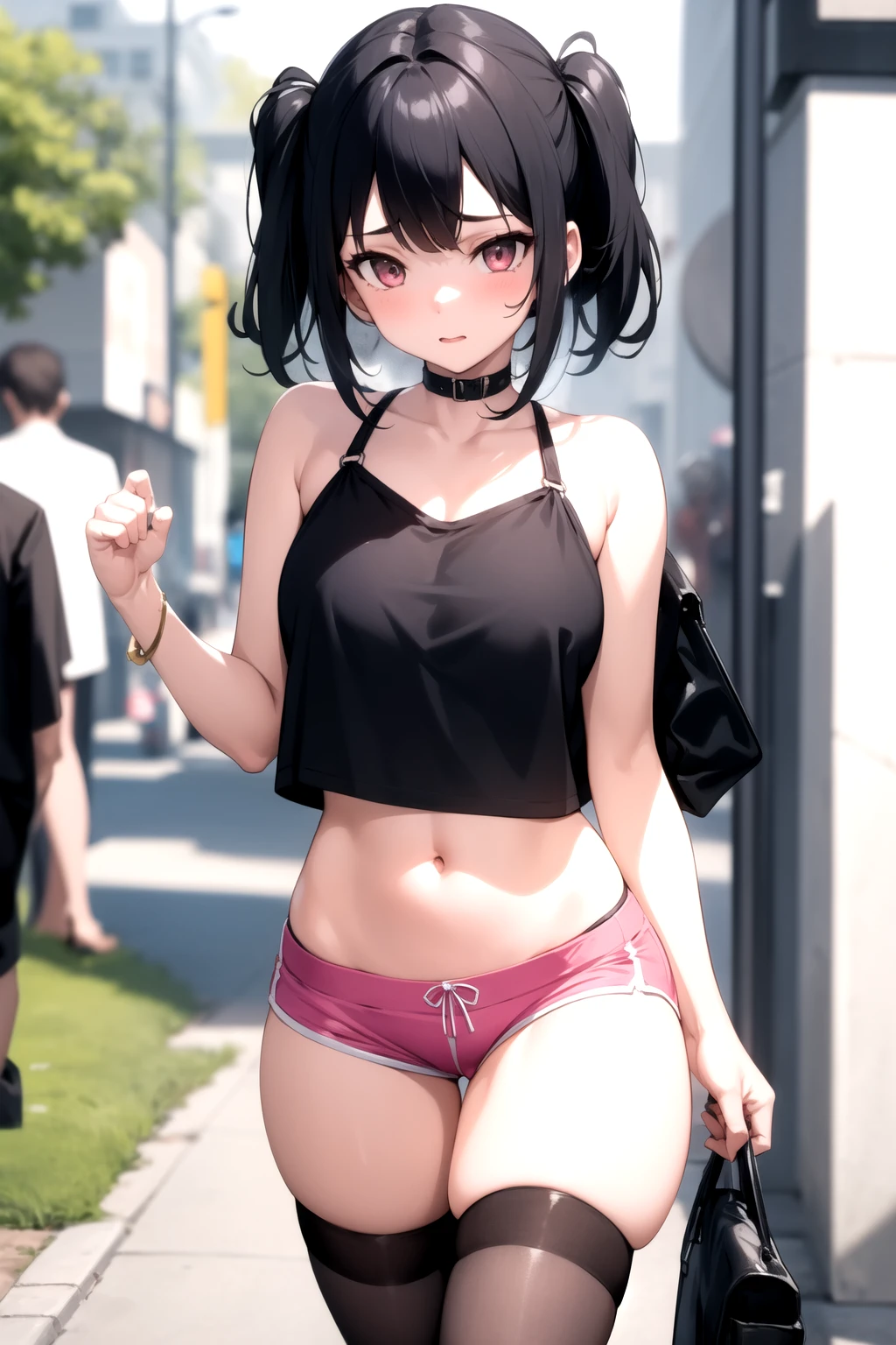 <lora:micro_shorts_v0.6:1>
1girl, micro shorts, pink shorts, walking,, masterpiece, best quality, highly detailed