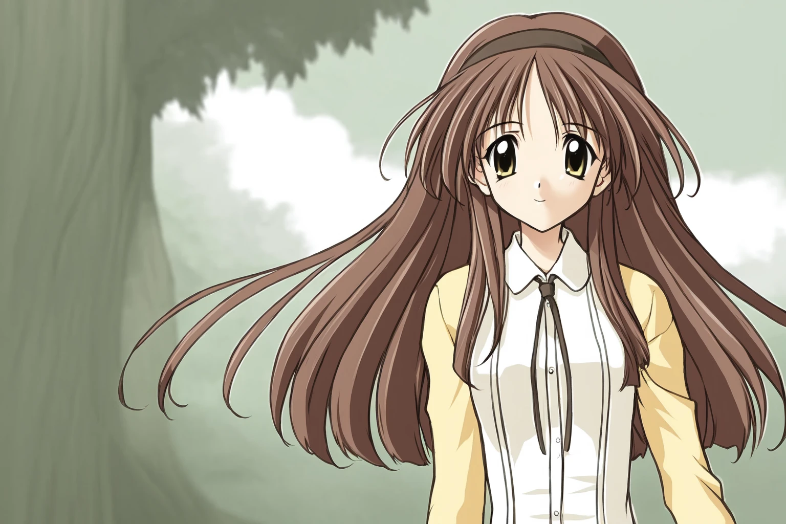ayaka hizuki, daily dress,hairband, 1girl, solo, masterpiece, best quality,
