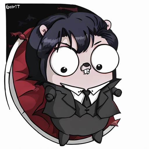 <lora:gophers_v1_locon:1> gopherArt, 2d, vampire