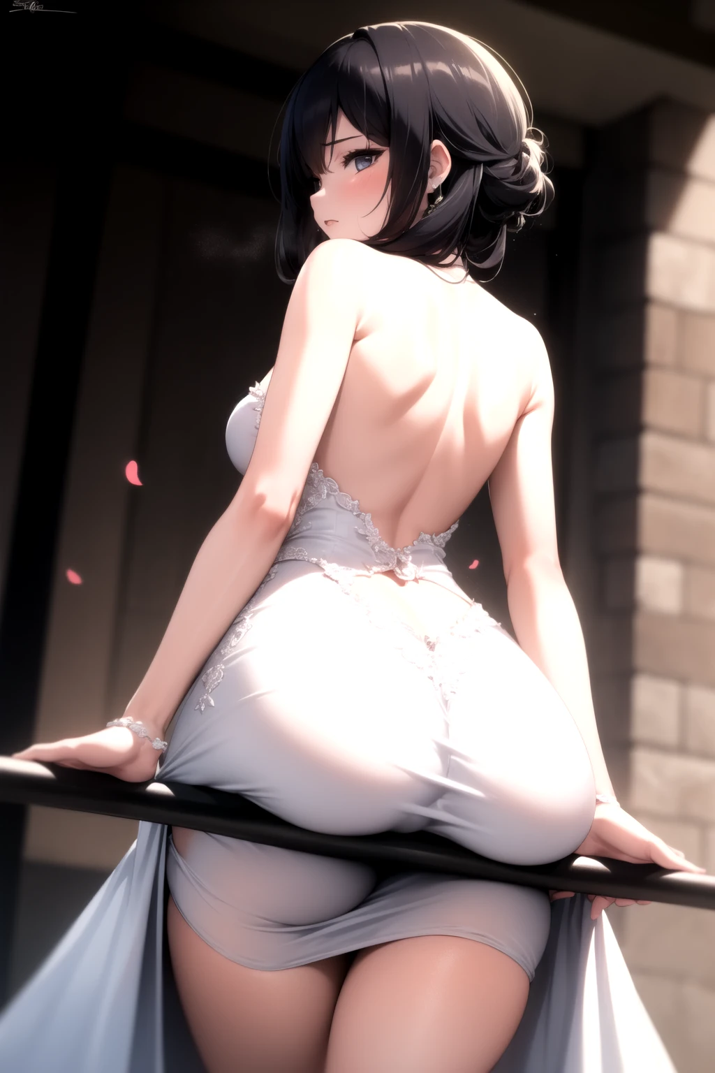 <lora:ass_support_object_v0.2:1.9>
1girl, ass support, wedding dress,, masterpiece, best quality, highly detailed