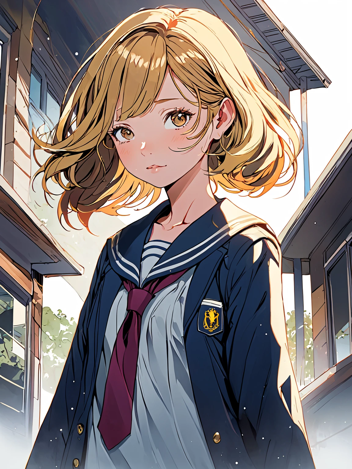 absurdres, highres, ultra detailed, (1girl:1.3), solo,
BREAK
school uniform