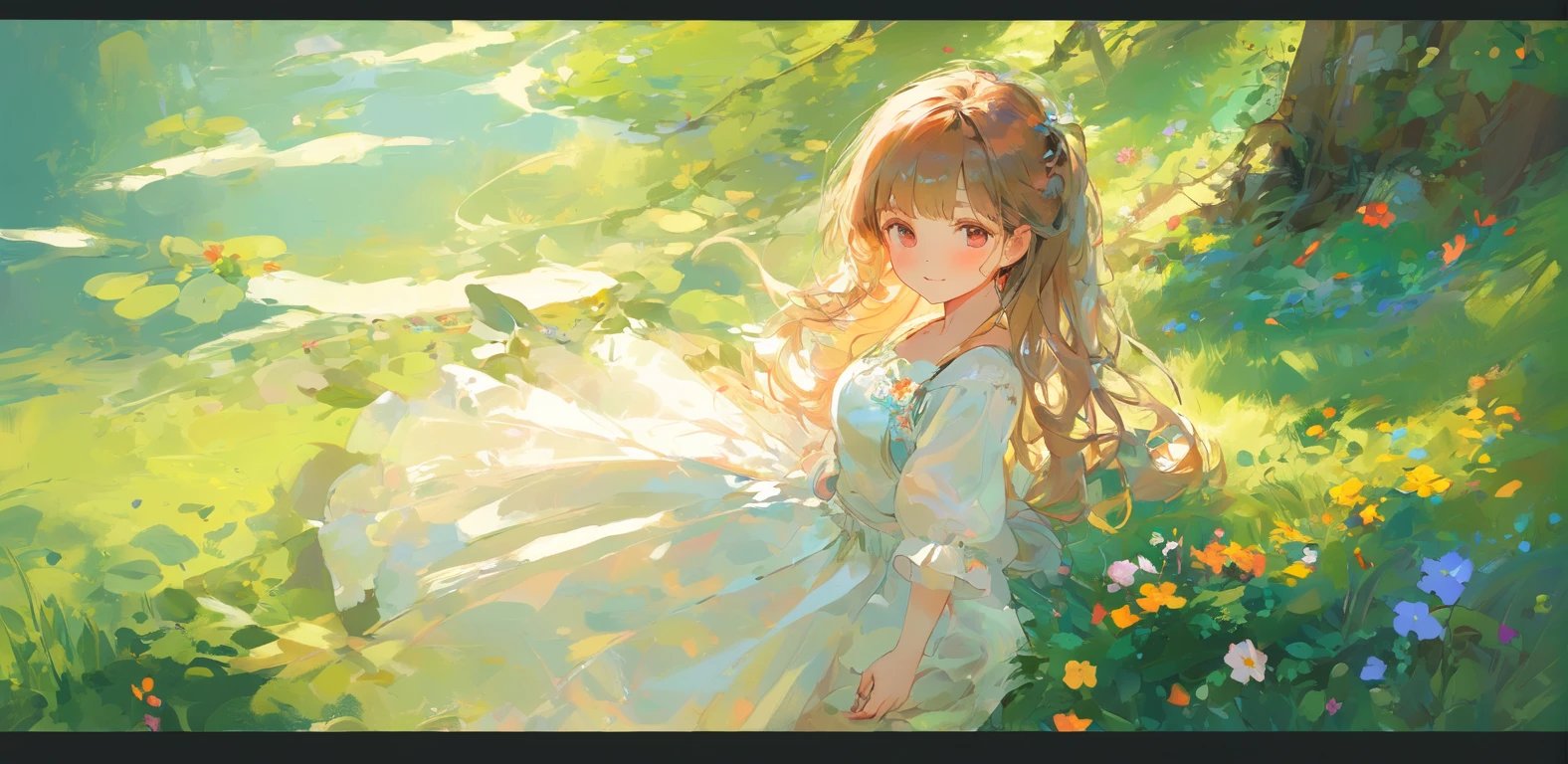 absurdres, highres, ultra detailed, (1girl:1.3), kawaii
BREAK
, impressionistic style, loose brushwork, dappled light, vivid colors, evocative atmosphere