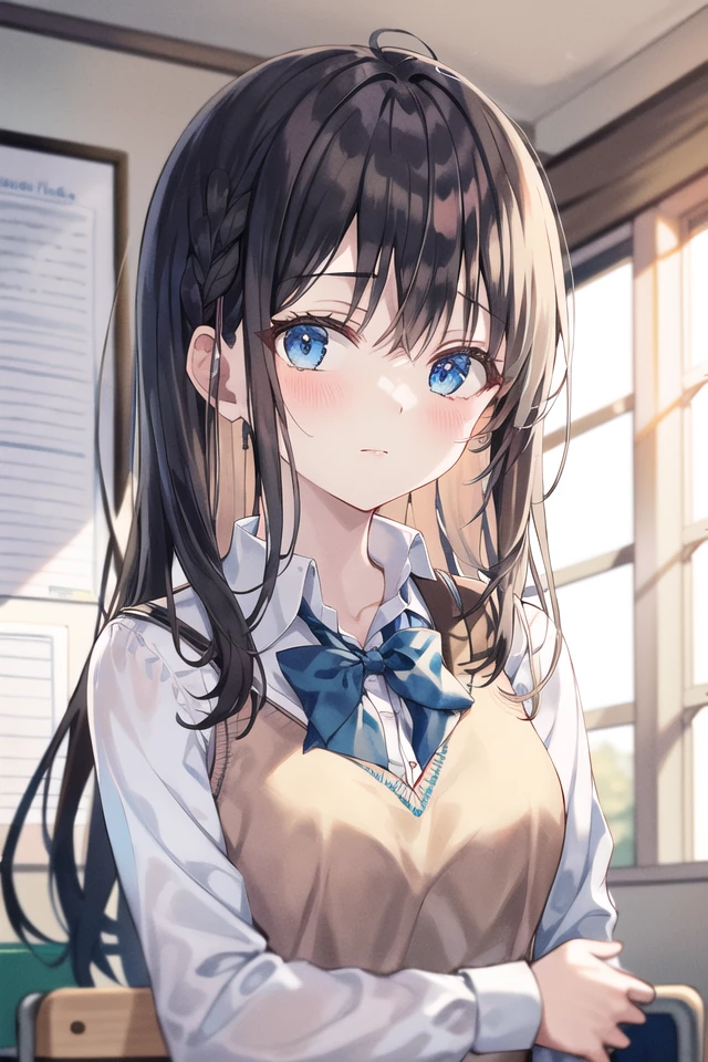 {masterpiece}, {best quality},1girl,solo,school_uniform <lora:roha-v3-ep50:0.8>