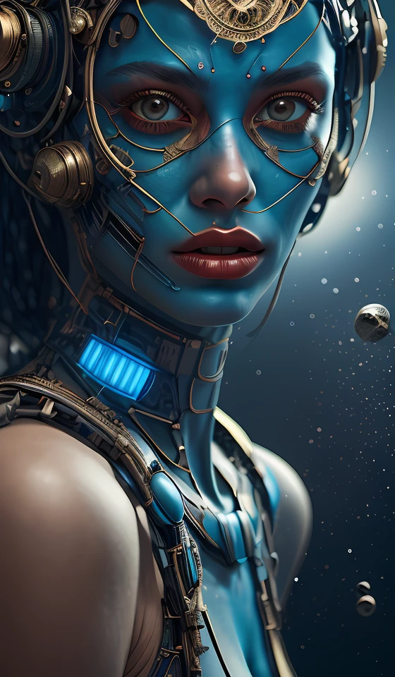 in the style of cyberpunk futurism, african influence, etam cru, light blue and gold, michael creese, steelpunk, michael hussar, white background, best quality, high quality, editorial photo, absurdres, masterpiece, intricate detail, film grain,
abstract dream, space, intricate, grand scale, alone, cinematic film still, insane detail, sharp focus, depth of field, realistic lighting, (realistic perspective), complex, (multiple subjects), 4k HDR,<lora:add_detail:0.5>,<lora:more_details:0.25>,<lora:FantasyWorldV1:0.25>,
