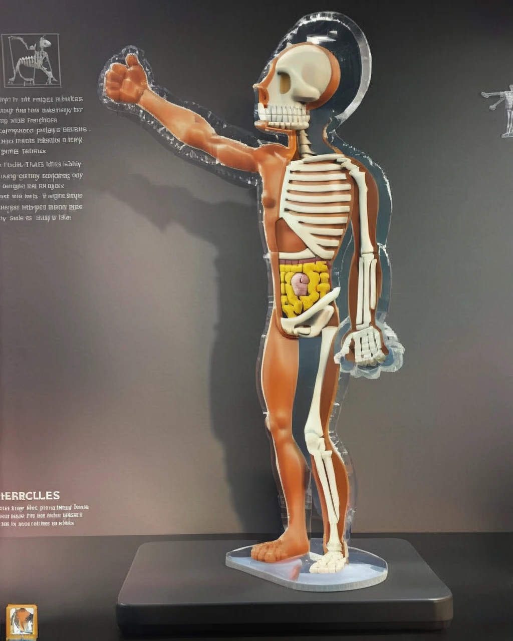 Hercules , x-ray, skeleton visible<lora:skeleton_toy_sdxl:1.0>