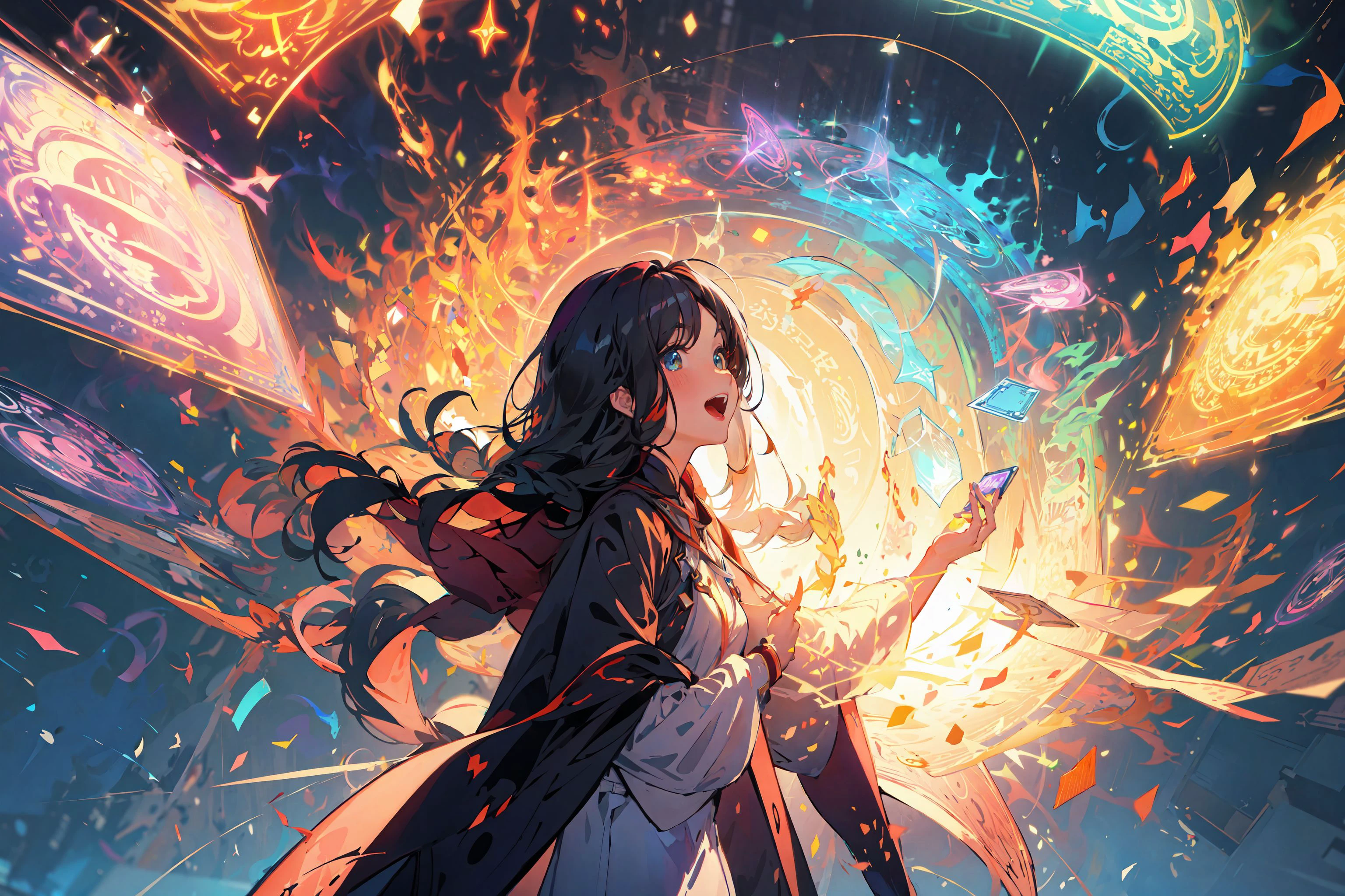 (masterpiece:1.2), best quality,PIXIV, Magic Circle,
,book,glowing,