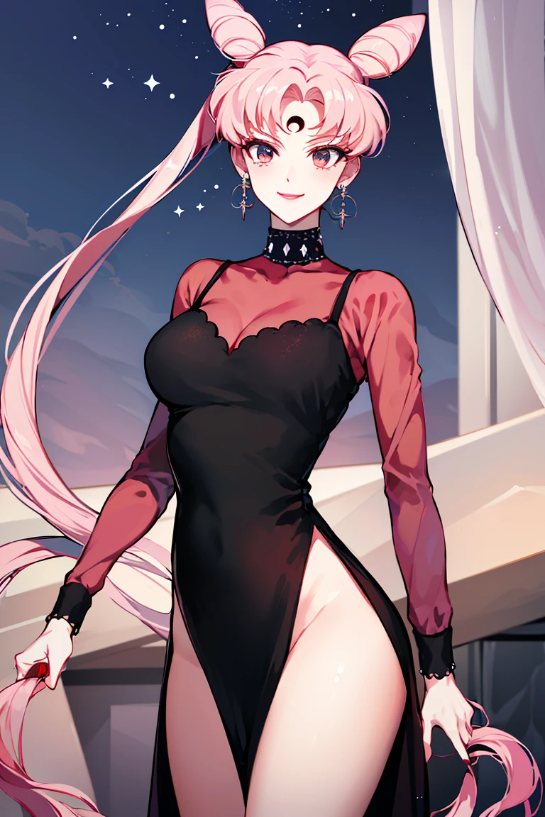 ((masterpiece,best quality)), absurdres,
<lora:Black_Lady_Sailor_Moon:0.8>, Black_Lady_Sailor_Moon,
solo, smiling, looking at viewer, cowboy shot,
cinematic composition, dynamic pose,