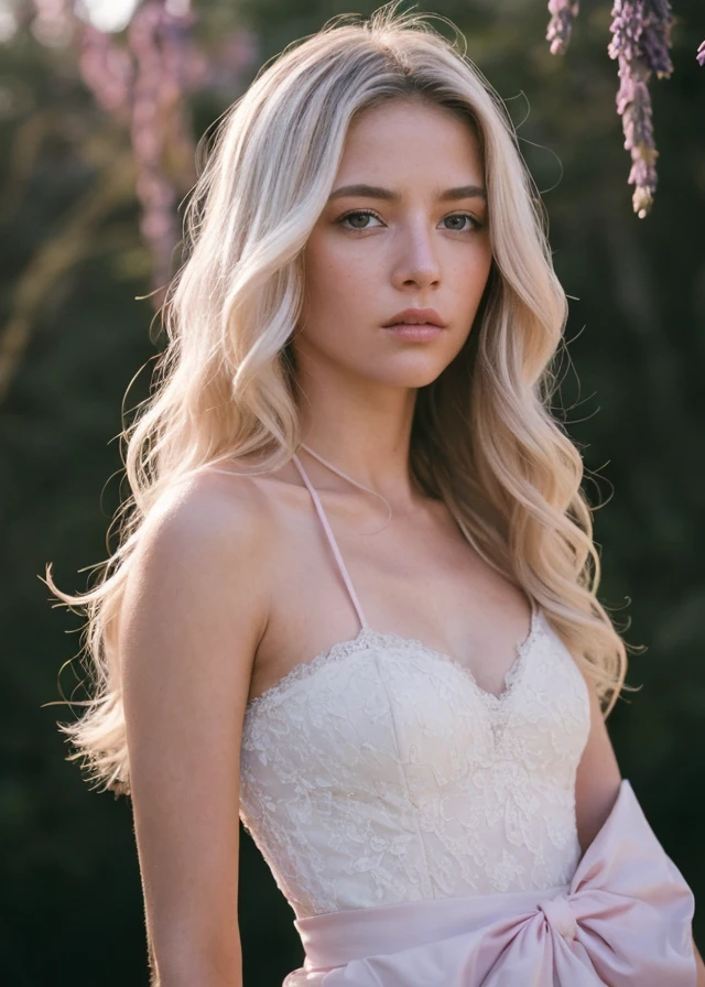 (pastel color:1.3), (High detail RAW Photo), a woman Standing with one hand over the heart in corner of her artifact, wearing bridal white wedding dress halter neck elbow gloves bridal veil holding_bouquet , 1990s \(style\), ((led strip lights)), (Pink lavender and Alabaster ambient:1.3) ((close up:0.7)), (extremely detailed skin, photorealistic, heavy shadow, dramatic and cinematic lighting, key light, fill light), sharp focus, film grain, grainy, cinematic, imperfect skin, fabrics, textures, detailed face, detailed skin, warm colors NaturalHand2-3500, (platinum blond hair, spiralcurl hair:1.3),, (pastel color:1.3), (High detail RAW Photo), (extremely detailed skin, photorealistic, heavy shadow, dramatic and cinematic lighting, key light, fill light), sharp focus, film grain, grainy, cinematic, imperfect skin, fabrics, textures, detailed face, detailed skin, detailed fingers, warm colors NaturalHand2-3500,
