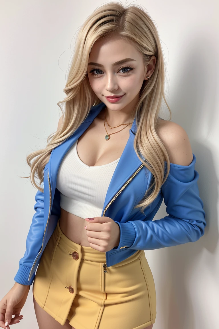 ((Masterpiece, best quality)),edgQuality,smurg,smirk,((arms along body))
beautiful edgShg_woman,perfect edgShg_face,edgShg_body,blonde hair,
<lora:edgShiroGal_DollLikeness:0.7>
edgCJ, a woman in a jacket ,wearing edgCJ,chic jacket <lora:edgChicJackets:0.46>