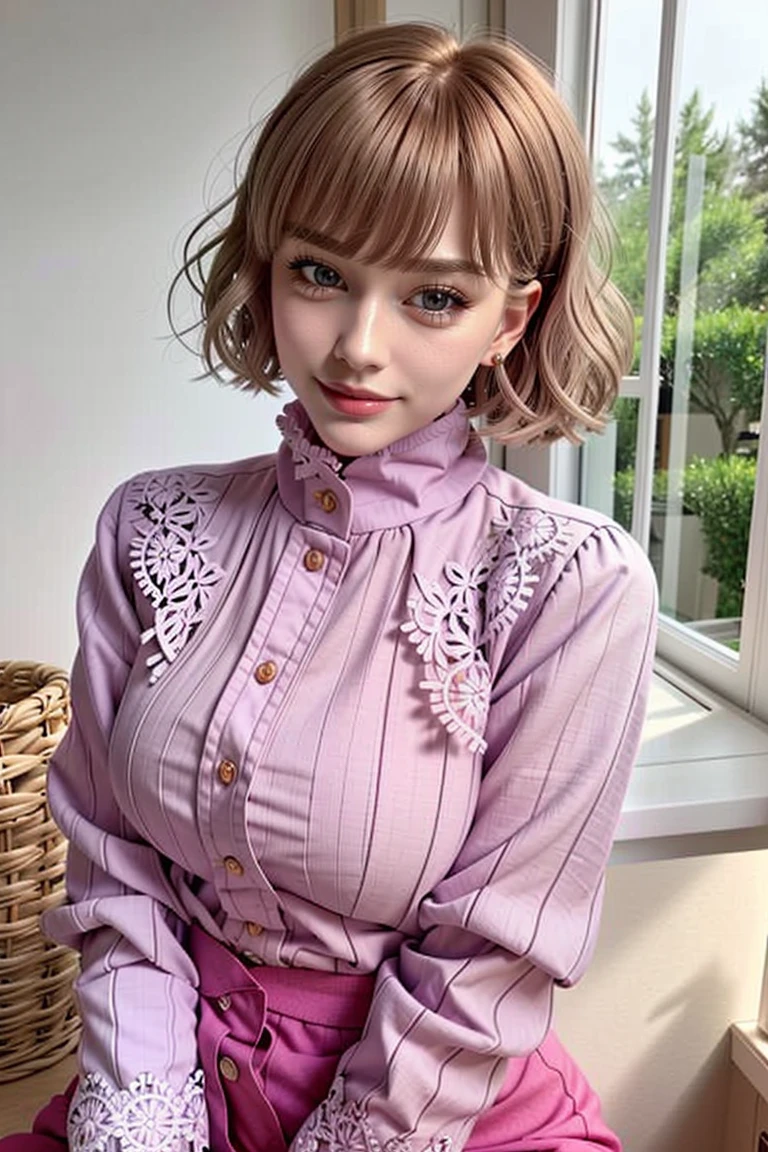 ((Masterpiece, best quality)),edgQuality,smurg,smirk,((arms along body))
beautiful edgShg_woman,perfect edgShg_face,edgShg_body,blonde hair,
<lora:edgShiroGal_DollLikeness:0.7>
bob cut, edgCT, a woman in a blouse, puffy sleeves,wearing edgCT,chic top ,ribbon,corset <lora:edgChicTops1:1>
edgASA1