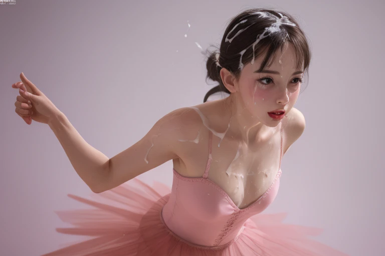 ballerina dancing, bright background, <lora:cumhair:1.1> cumhair cumshot, cum in hair, looking at viewer, pink tutu, upper body,
masterpiece, 8k, raw photo, ultra realistic, highly detailed