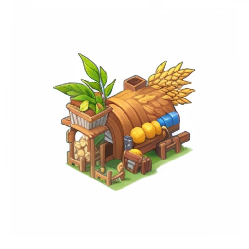 game icon institute, game icon, Qjianzhu,(white background), HD, 2d, <lora:game icon institute_Qjianzhu_1:0.65>,(Ears of wheat:0.8)