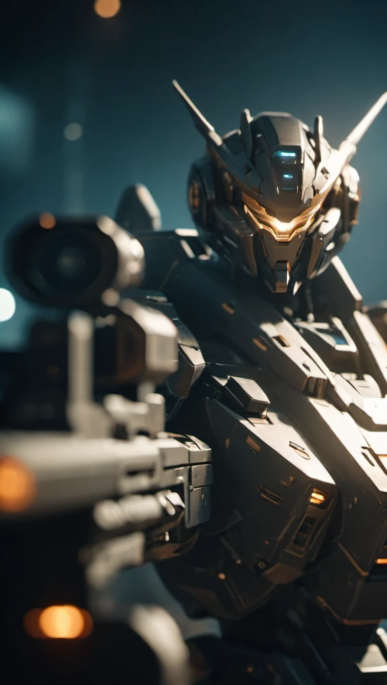 cinematic film still, mecha taking aim. shallow depth of field, vignette, highly detailed, high budget Hollywood movie, bokeh, cinemascope, moody, epic, gorgeous, film grain, grainy <lora:srdxl_v07ux:0.8>