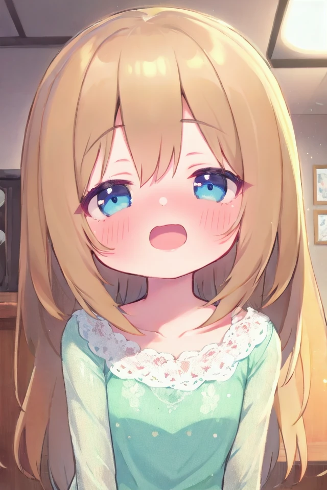 1girl, solo, masterpiece, best quality, unity 8k wallpaper, illustration, ultra-detailed, <lora:torogao_v3-000010:1.4>, full-face blush, indoors,