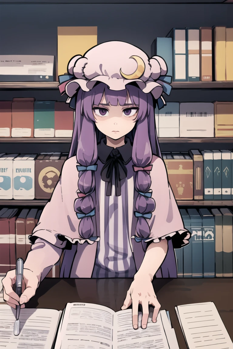 <lora:patchouli:0.9>, patchouli knowledge,
