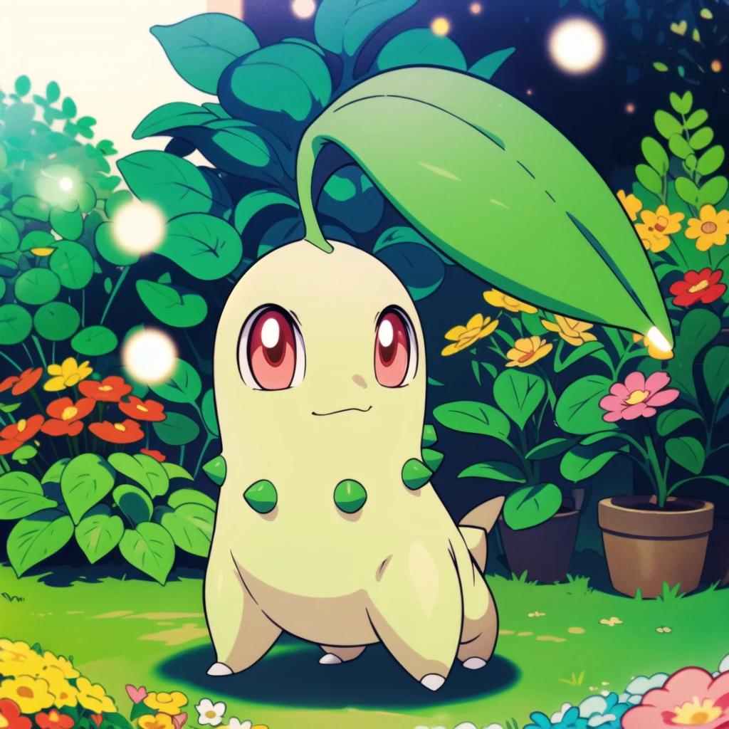 centered, award winning photo, (looking at viewer:1.2), | Chikorita_Pokemon,
| garden, flowers, | bokeh, depth of field, cinematic composition, |
<lora:Chikorita_Pokemon:0.8>
