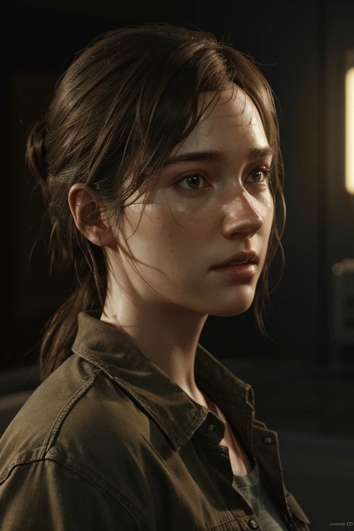 (the last of us:0.9), (Ellie:0.9), natural hair, realistic portrait, 4k, supreme detail, highly detailed, artstation, smooth, sharp focus, cinematic lighting