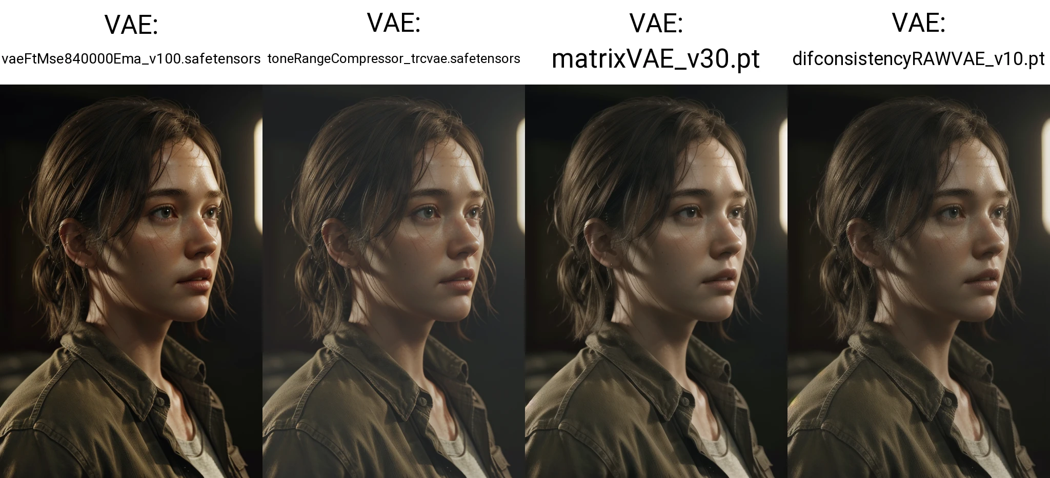 (the last of us:0.9), (Ellie:0.9),, natural hair, realistic portrait, 4k, supreme detail, highly detailed, artstation, smooth, sharp focus, cinematic lighting