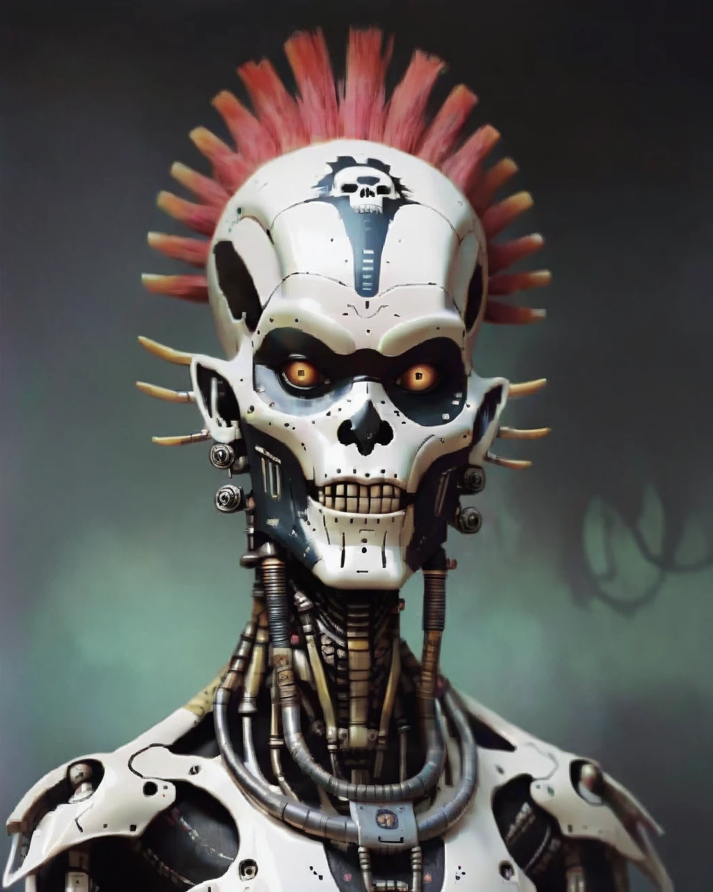 ((masterpiece:1.2, best quality)),<lora:steampunkai:1>,steampunkai,alien vampire,detailed eyes, best quality, ultra-detailed,intricate face, simple gradient background,<lora:add_detail:2>,<lora:inz_80s_anime_iron:0.5>