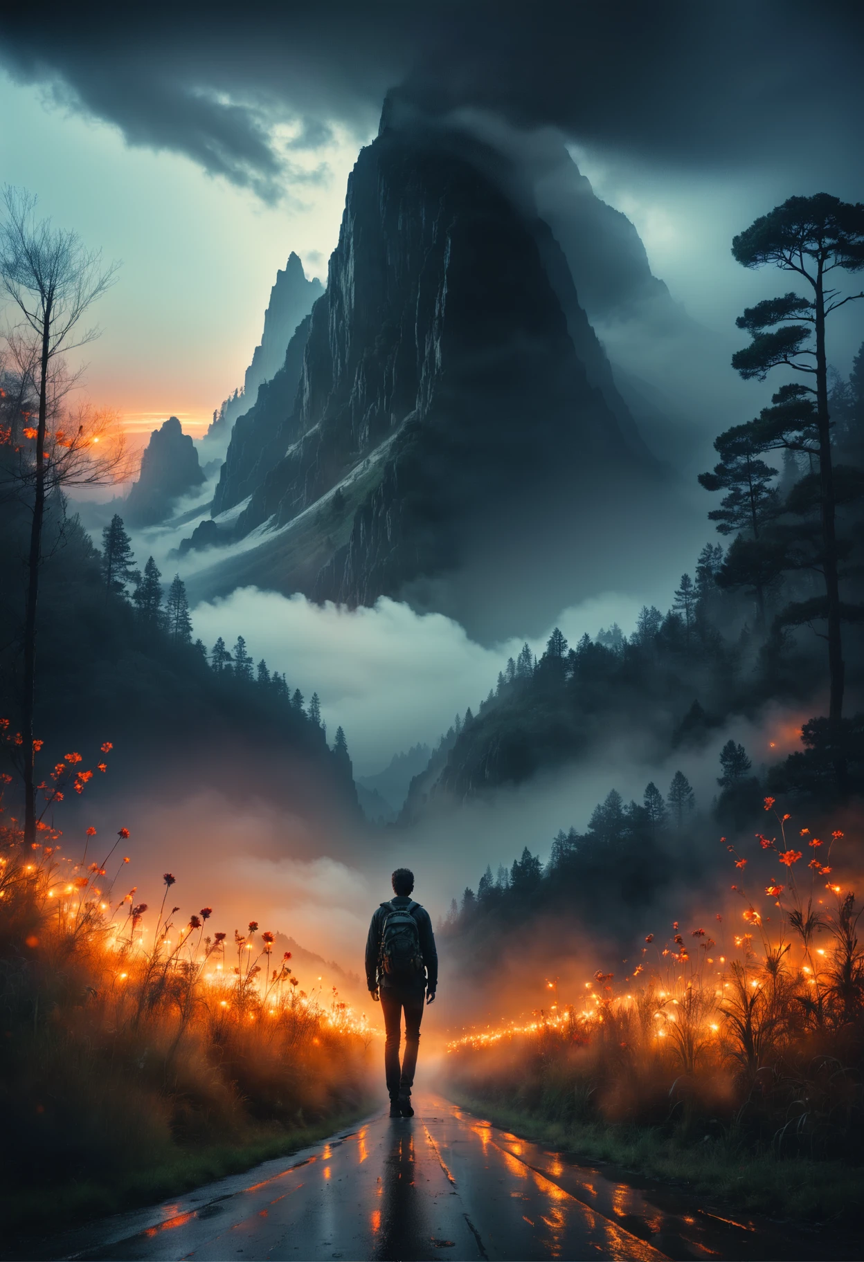 hyperrealistic horror shot of a walking-dead, zombie, creepy, foggy, evening, light bloom, Tristan Eaton, victo ngai, artgerm, RHADS, ross draws, masterpiece, best quality, photograph, dreamlike, face focus, intricate details, sharp focus, photography, photorealism, photorealistic, soft focus, volumetric light, (****), (intricate details), (hyperdetailed), high detailed, lot of details, high quality, soft cinematic light, dramatic atmosphere, atmospheric perspective, raytracing, subsurface scattering,