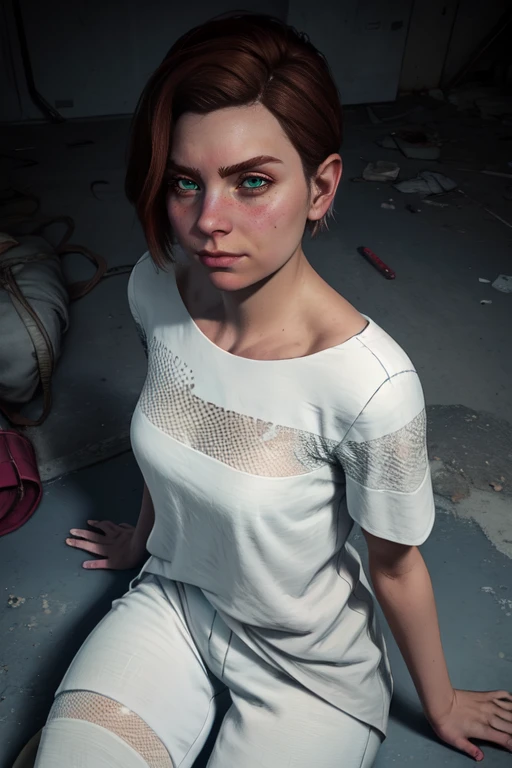 A woman laying in bed with her big breast exposed, Ellie - The last of us 2 red background,woman nudes sex with big ass