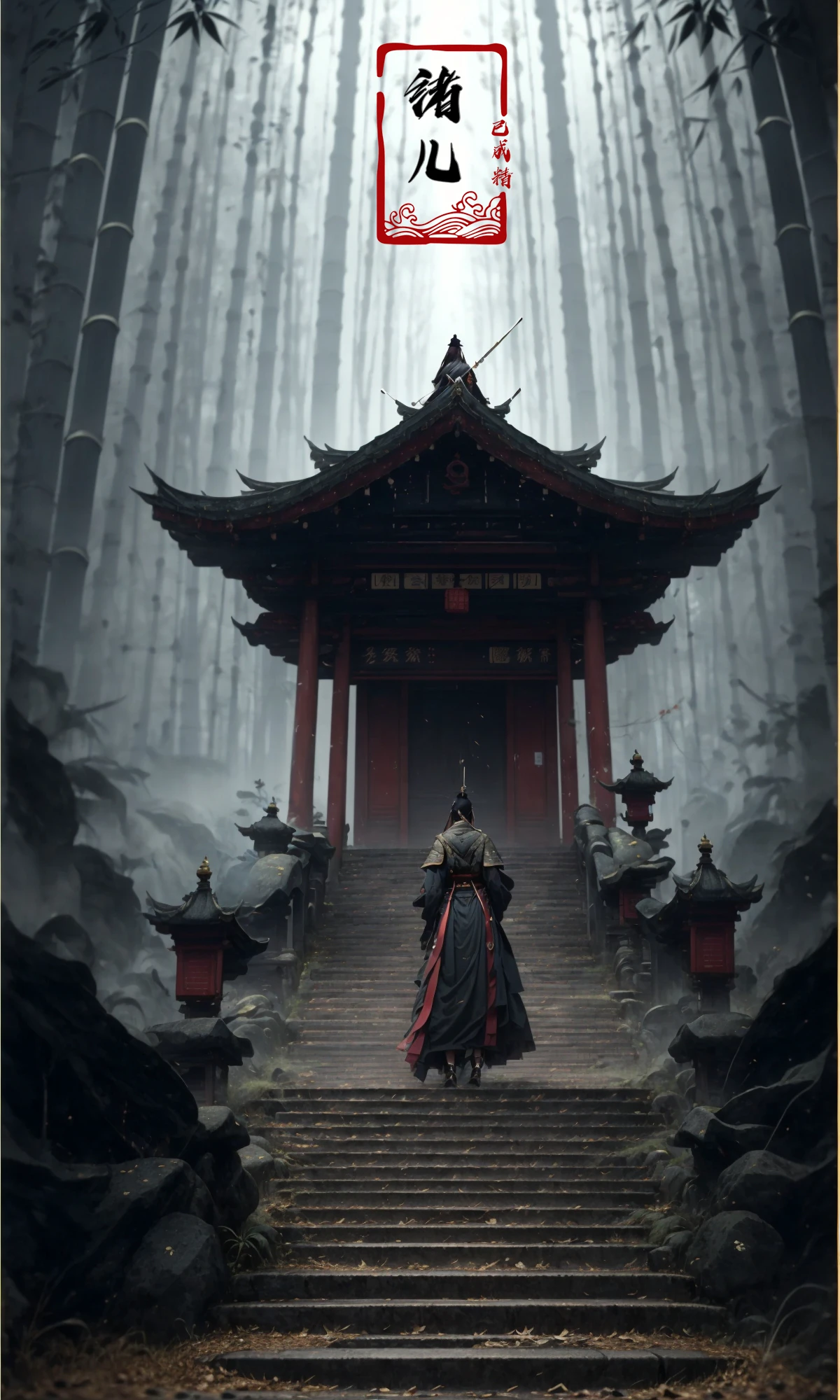 (dramatic, gritty, intense:1.4),masterpiece, best quality, 8k, insane details, intricate details, hyperdetailed, hyper quality, high detail, ultra detailed, Masterpiece,
1girl,solo, hanfu,dress,red ribbon,jewelry,wind,long sleeves,long hair, hair ornament,tassel, (full body:0.8),
holding weapon, sword,
looking at viewerrealisticbamboo groveChinese architecture
A shot with tension(Visual impact,giving the poster a dynamic and visually striking appearance:1.2),Chinese Zen style,impactful picture,
<lora:~Q?-N-VRQswordsman:0.9>