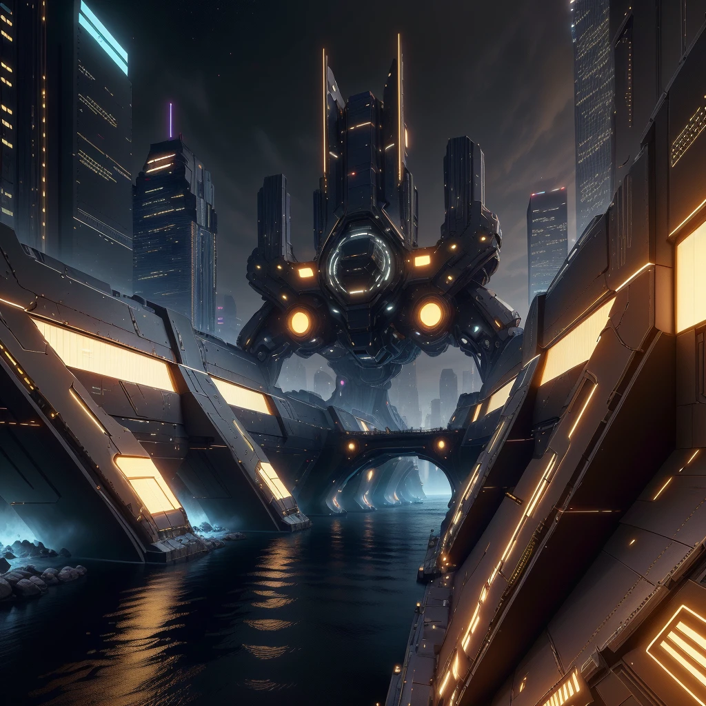 <lora:LuxTech-20:0.8>,luxtech ,scifi, luxurious,
city, bridge, river