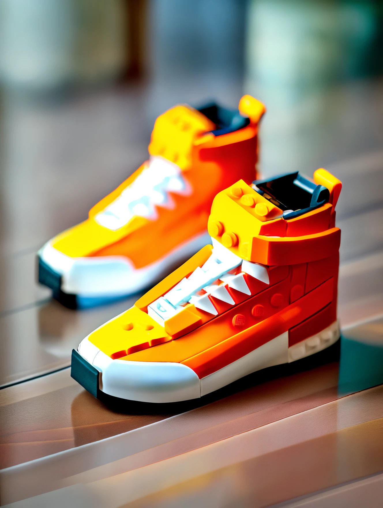 RAW photo, <lora:lego_v2.0.768-000035:1.3>
LEGO Creator, a sneaker, (high detailed skin:1.2), 8k uhd, dslr, soft lighting, high quality, film grain, Fujifilm XT3