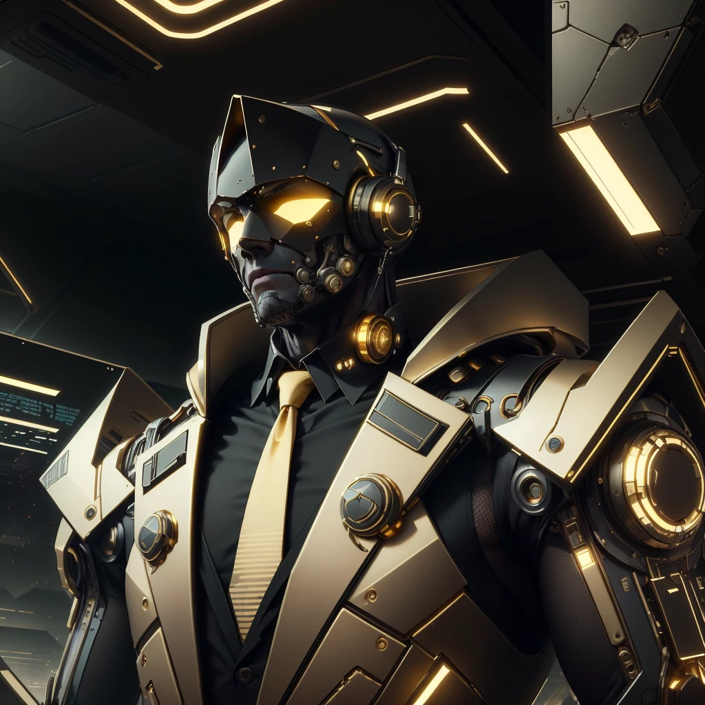 <lora:LuxTech-20:1>,luxtech ,scifi, luxurious, gold, cyberpunk,
man, , salaryman, necktie, blonde hair,