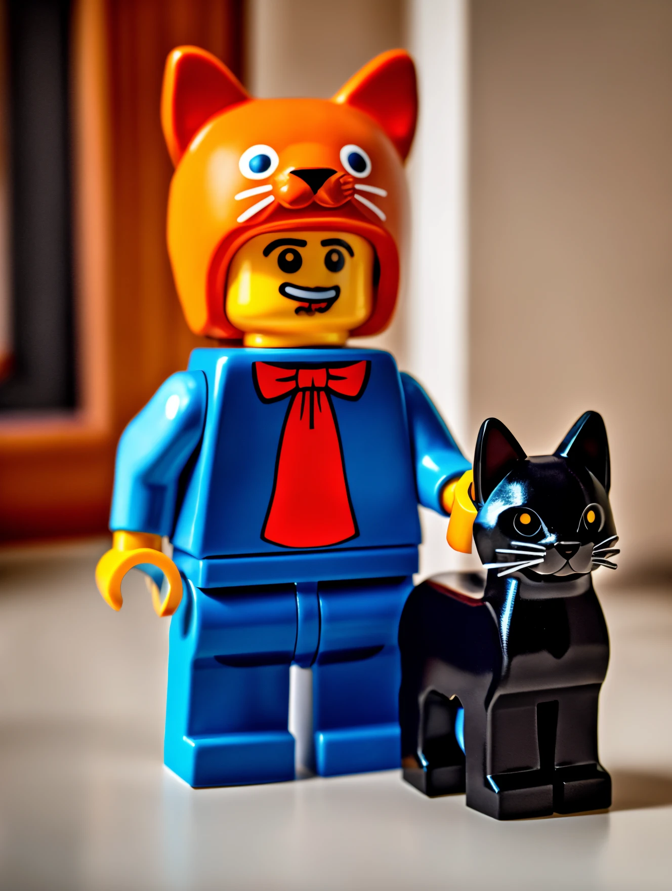 RAW photo,  <lora:lego_v2.0.768-000035:0.8>
LEGO MiniFig, a boy in a cat costume, (high detailed skin:1.2), 8k uhd, dslr, soft lighting, high quality, film grain, Fujifilm XT3