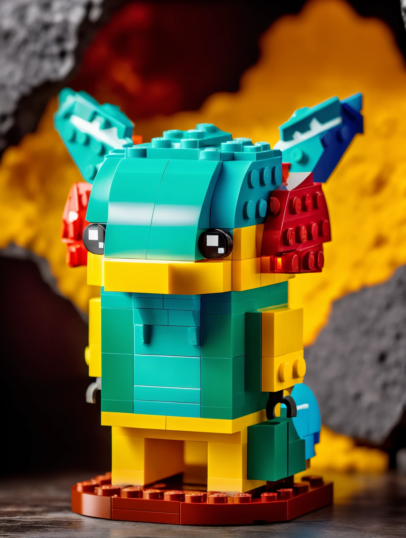 RAW photo, <lora:lego_v2.0.768-000035:0.8>
LEGO BrickHeadz, a dragon in a cave, (high detailed skin:1.2), 8k uhd, dslr, soft lighting, high quality, film grain, Fujifilm XT3