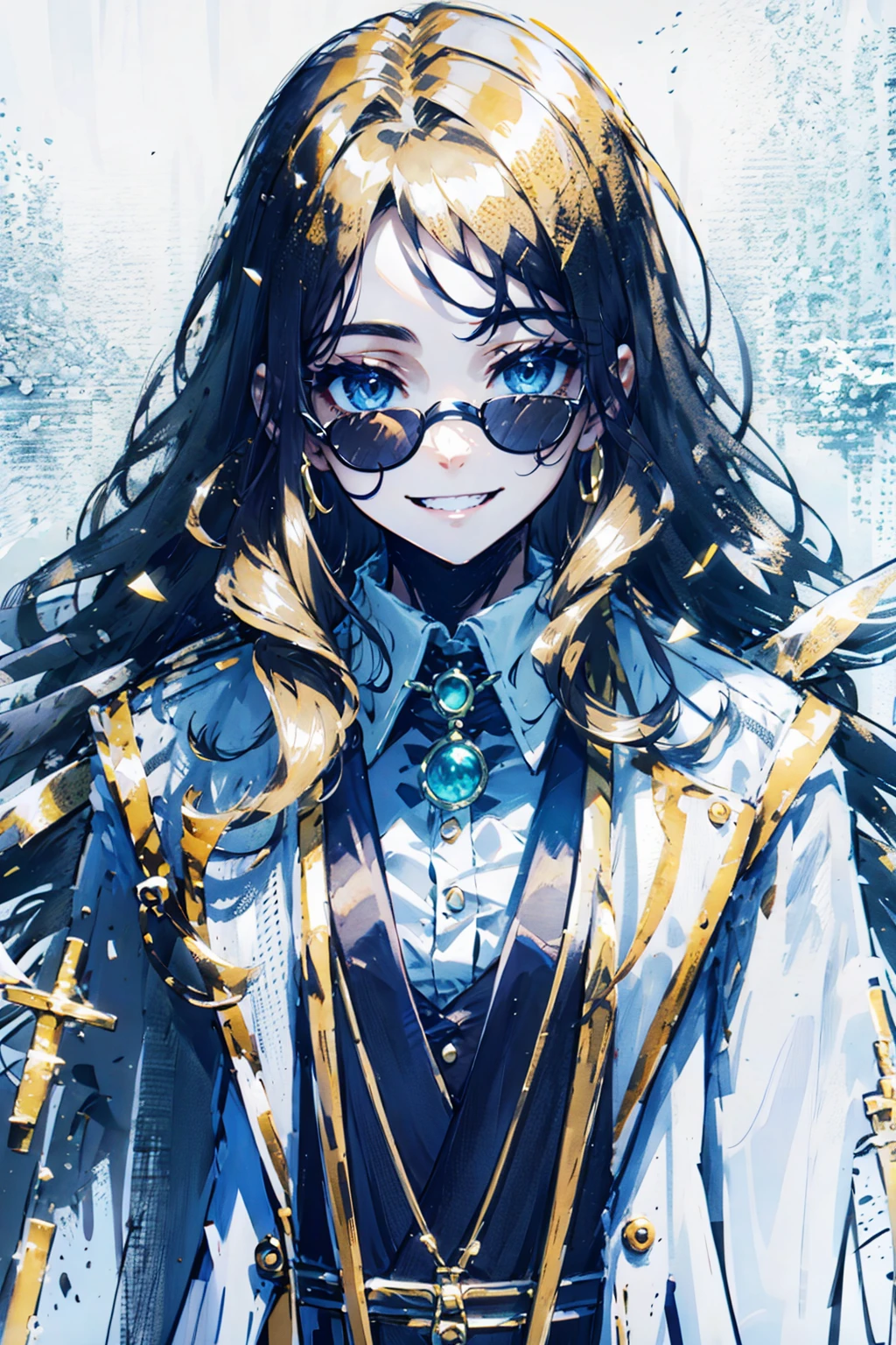 perfect face, highly detailed face, perfect eyes, white business suit,long wavy gold hair,tempting smile, <lora:womansuit-1:0.7>  <lora:reaper:1>