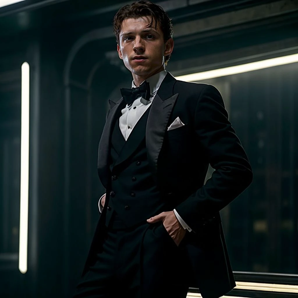 portrait of tomholland person, in blade runner, professional photography, high resolution, 4k, detailed photo, <lora:tomholland_22500:1>