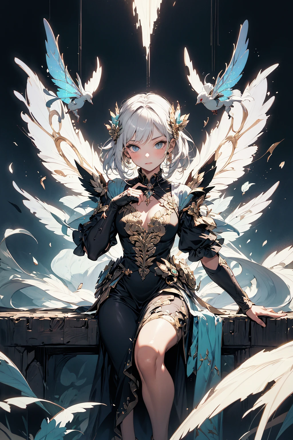 absurdres, highres, ultra detailed, (1girl:1.3), poster
BREAK
, Illustrate a resident of a fairy realm, with delicate wings, magical powers, and a sense of enchantment and whimsy.
