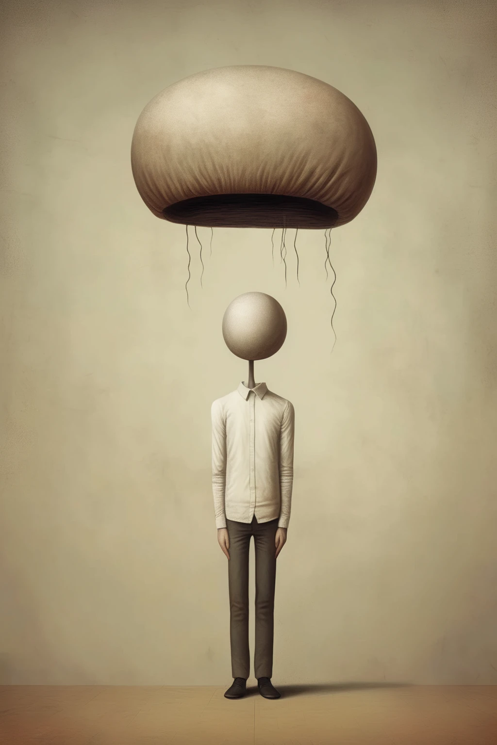 <lora:Gabriel Pacheco Style:1>Gabriel Pacheco Style - a person who only has a head. His arms grow on the side of his head and his legs grow on the bottom of his head.
