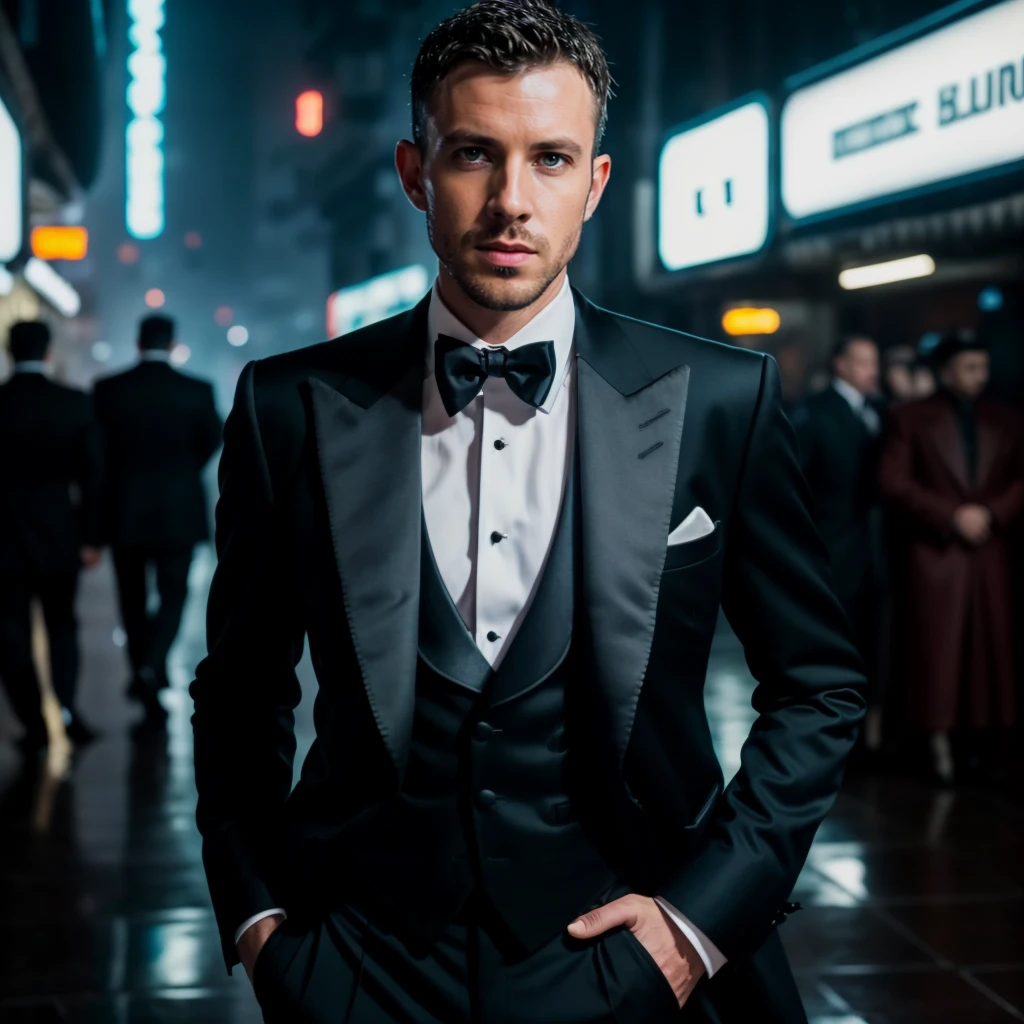 portrait of davidac person, in blade runner, professional photography, high resolution, 4k, detailed photo, <lora:davidac_19350:1>