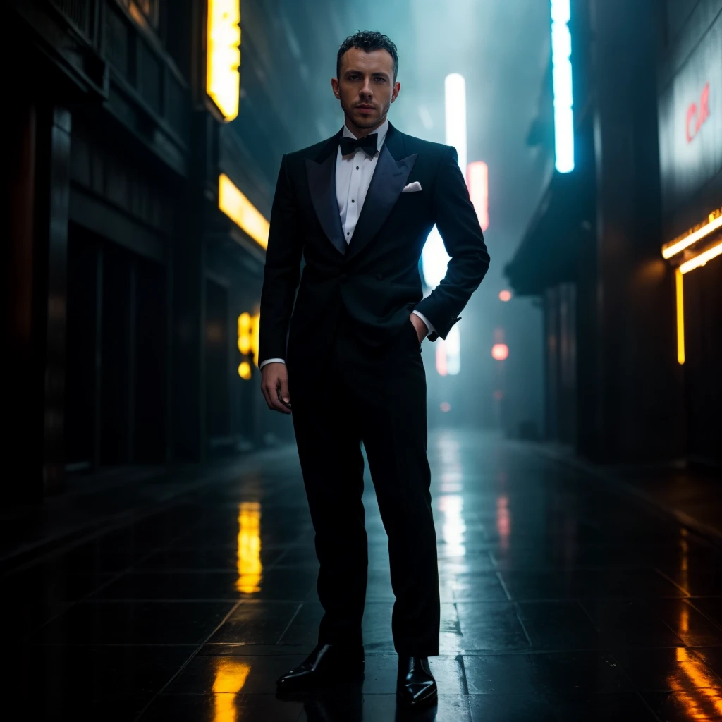 portrait of davidac person, in blade runner, professional photography, high resolution, 4k, detailed photo, <lora:davidac_19350:1>