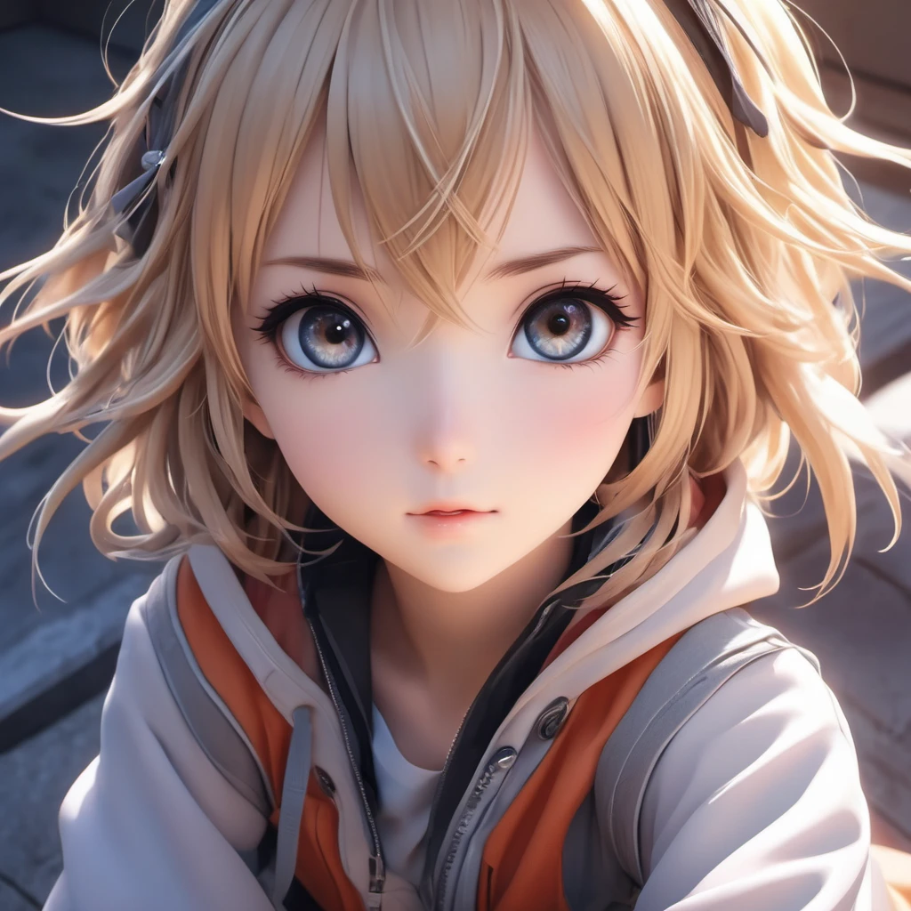 pov uhd photo of an incredibly cute girl, style of anime