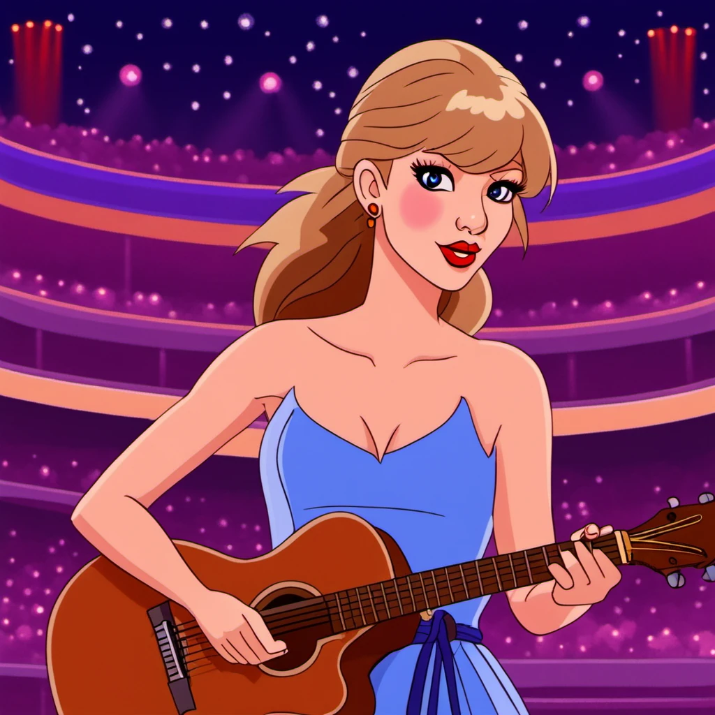 cartooneffects two, taylor swift in concert