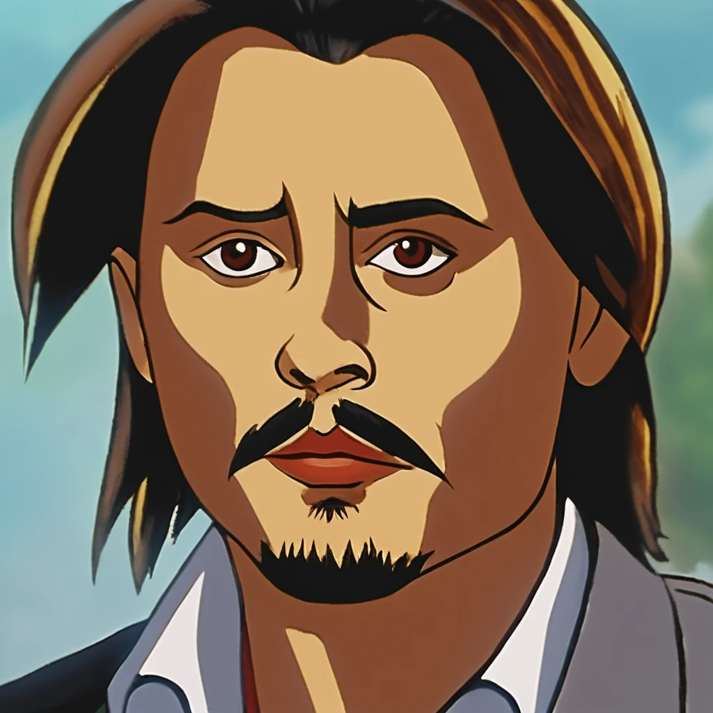 Cartooneffects Three, johnny depp portrait