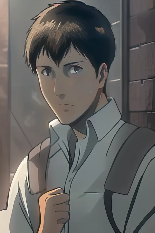 masterpiece,((bestquality)),8k,high detailed,ultra-detailed,artbook,comic,depth of field,front lighting,global illuminations,Morning sunlight,(random_camera_angle:1.4),
1boy,bertolt,<lora:Bertolt_Lora:1.1>,male_focus,handsome face,beautiful hand,soft lights,front lighting,(nude:1.4),portrait,<lora:weight_slider_v2:1>,<lora:muscle_slider_v1:-1>,expressionless,
face_focus,clean background trending,