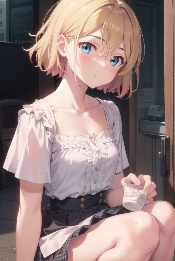 maminanami, <lora:maminanami-lora-nochekaiser:1>,
mami nanami, short hair, blue eyes, blonde hair, hair between eyes, (small breasts:1.2),
BREAK skirt, shirt, collarbone, white shirt, short sleeves, frills, shoes, socks, white socks, corset,
BREAK looking at viewer, full body,
BREAK outdoors,
BREAK <lyco:GoodHands-beta2:1>, (masterpiece:1.2), best quality, high resolution, unity 8k wallpaper, (illustration:0.8), (beautiful detailed eyes:1.6), extremely detailed face, perfect lighting, extremely detailed CG, (perfect hands, perfect anatomy),