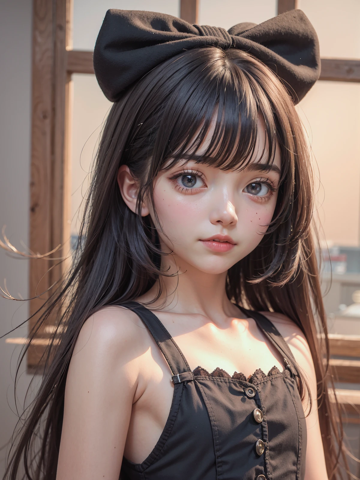 1girl,solo,petite,long hair,round face,looking_at_viewer,, (best quality),((masterpiece)),