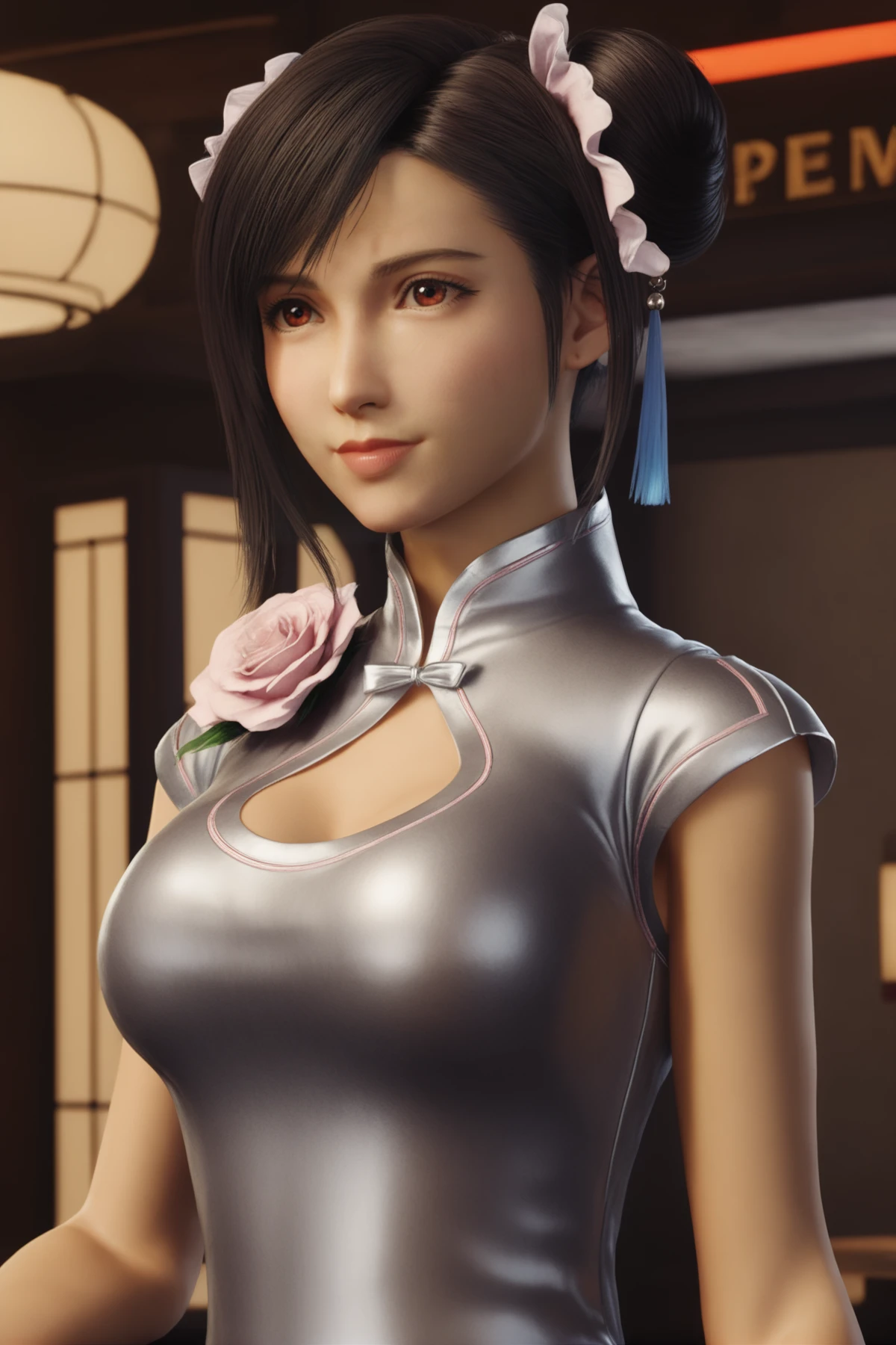 （（（tntn, 2 loaves, with short brown hair, "Pink sleeveless shirt", Black pants，Big crotch，S-shaped body:1.7））），((tmasterpiece)),A high resolution, ((Best quality at best))，tmasterpiece，top-quality，Best quality，（（（ exquisite facial features，looking at viewert,There is light in the eyes，Smilingly，Self-confident ））），（（（Light and shadow interlace，bigger））），（（（dynamicposes, 1 girl, (complete figure:0.9), Alone,, sexy women,Body contours，Raised sexy，Realistic silhouette of human body， ((good body)),the girl poses for a photo，Full body lesbian，24 years old female model，perfect foot、have perfect arms)）））