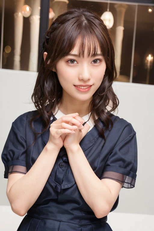 (8K、RAW Photos、Highest quality、masterpiece:1.2)、(Realistic、Realistic)、1 Girl、Japanese、((whole body、smile、chest emphasis、whole body、View from the front、Looking into the camera))、((Petty Girl、nurse))