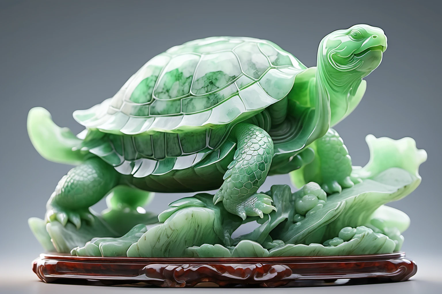 jade Sculptureï¼jade, realisticï¼Tortoise, Xuanwu, cinematic light, <lora:jade:0.7>