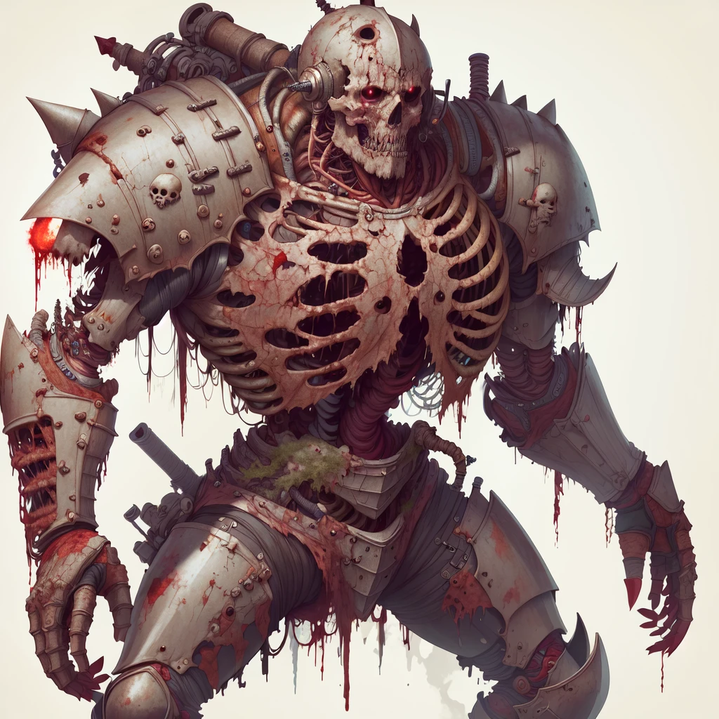 <lora:WorldofUndead:1>, worldofundead, skeletal, rotten flesh, rotting, gore, blood, 1man, muscular, knight, armoured, standing,