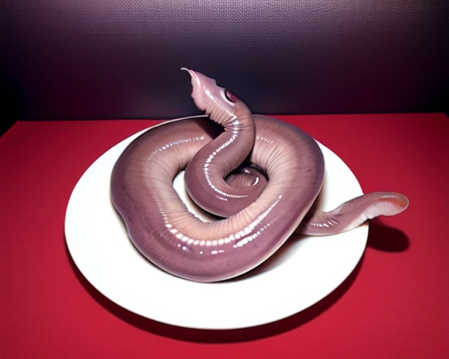 <lora:Eptatretus_okinoseanus_v1:0.5>, Eptatretus, Hagfish,
animal focus, food focus, photo background, horror (theme), what, still life, fine art parody, eldritch abomination, self hug